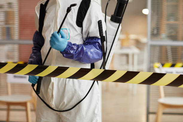 Professional Biohazard Cleanup technician working in Red Bank, NJ